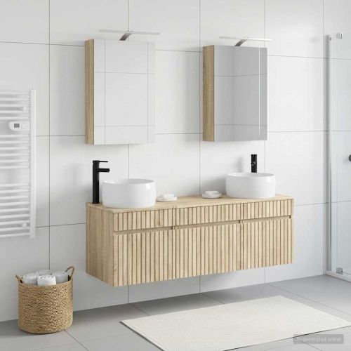 Комплект шкафове за баня 5 pcs Дъб сонома 50 x 14,5 x 70 см