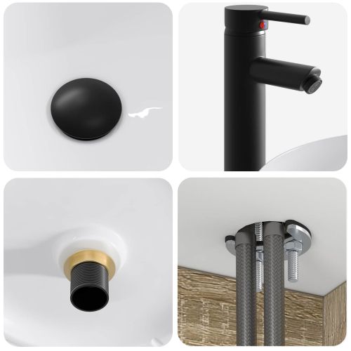 Комплект шкафове за баня 4 pcs Дъб сонома 103,5 x 15,5 x 70 см