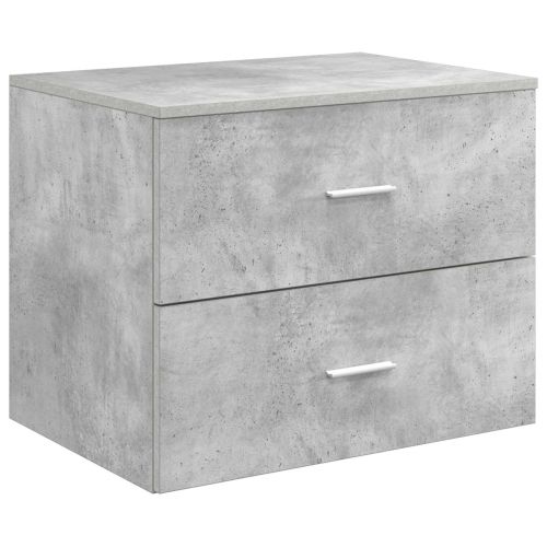 Комплект мебели за баня 5 pcs Бетонно сиво