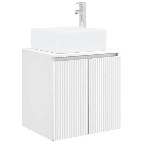 Комплект шкафове за баня 5 pcs Бяло 53 x 15,5 x 70 см