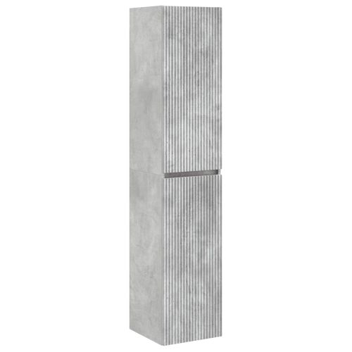 Комплект шкафове за баня 5 pcs Бетонно сиво 53 x 15,5 x 70 см