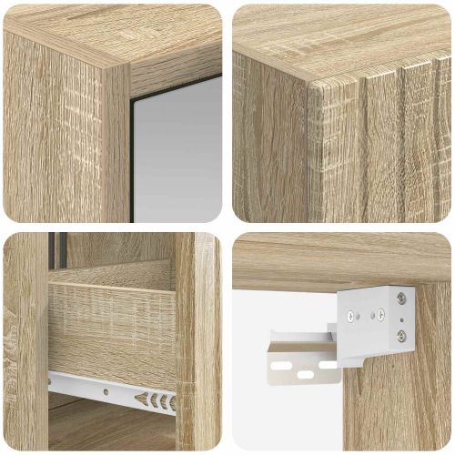 Комплект шкафове за баня 5 pcs Дъб сонома 43 x 16 x 62,5 см
