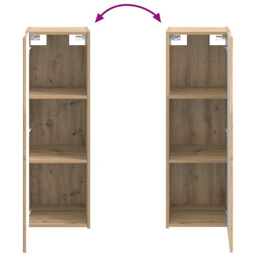 Комплект шкафове за баня 4 pcs Дъб артизан 40 x 10,5 x 60,5 см