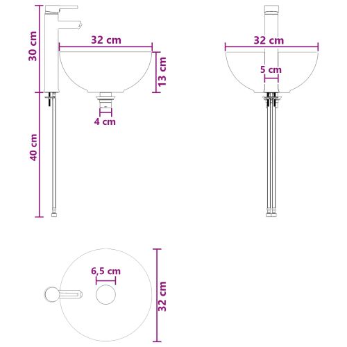 Комплект шкафове за баня 4 pcs Дъб артизан 40 x 10,5 x 60,5 см
