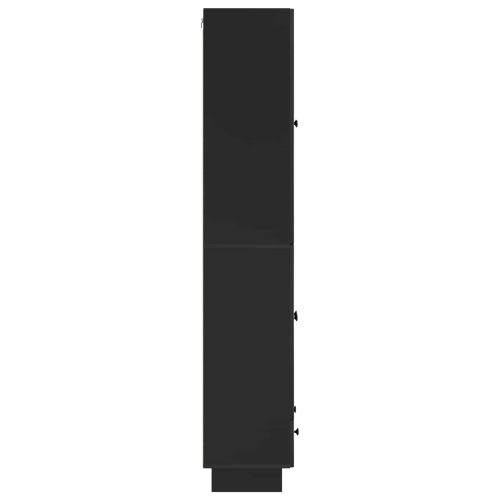Комплект шкафове 2 pcs Черно 66 х 34,5 х 95 см
