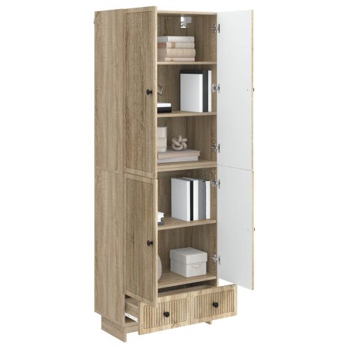 Комплект шкафове 2 pcs Дъб сонома 66 х 34,5 х 95 см