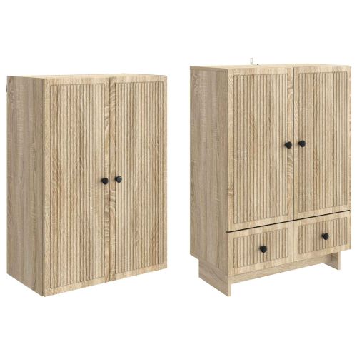 Комплект шкафове 2 pcs Дъб сонома 66 х 34,5 х 95 см