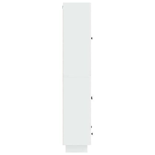 Комплект шкафове 2 pcs Бял гланц 66 х 34,5 х 95 см