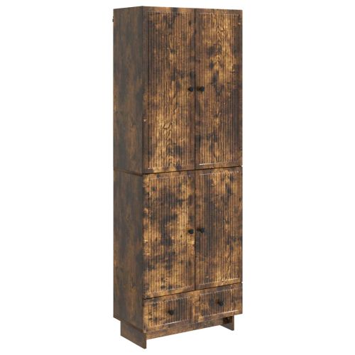 Комплект шкафове 2 pcs Опушен дъб 66 х 34,5 х 95 см