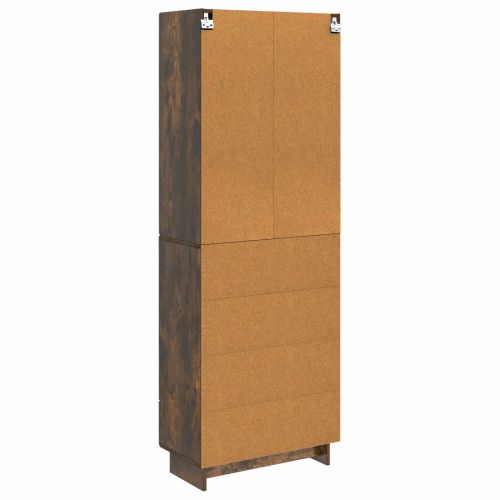 Комплект шкафове 2 pcs Опушен дъб 66 х 34,5 х 95 см