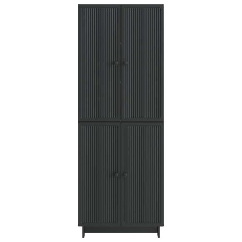 Комплект шкафове 2 pcs Черно 66 x 34,5 x 90 см