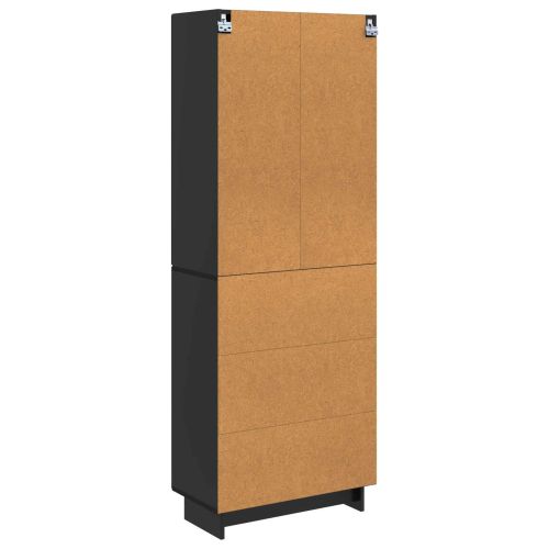 Комплект шкафове 2 pcs Черно 66 x 34,5 x 90 см