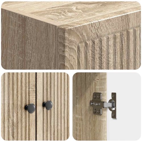 Комплект шкафове 2 pcs Дъб сонома 66 x 34,5 x 90 см