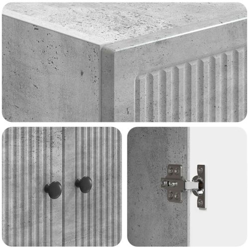 Комплект шкафове 2 pcs Бетонно сиво 66 x 34,5 x 90 см