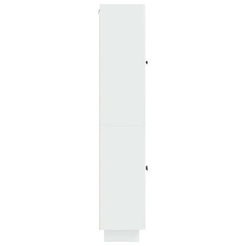 Комплект шкафове 2 pcs Бял гланц 66 x 34,5 x 90 см