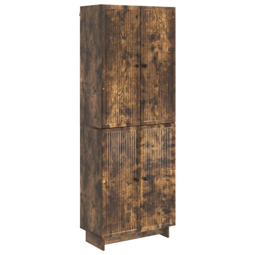 Комплект шкафове 2 pcs Опушен дъб 66 x 34,5 x 90 см