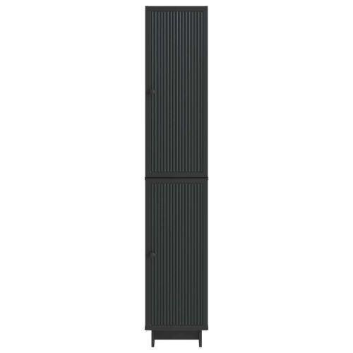 Комплект шкафове 2 pcs Черно 34,5 x 33 x 90 см