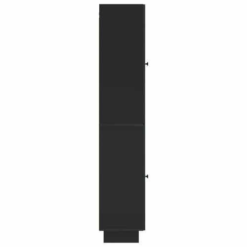 Комплект шкафове 2 pcs Черно 34,5 x 33 x 90 см