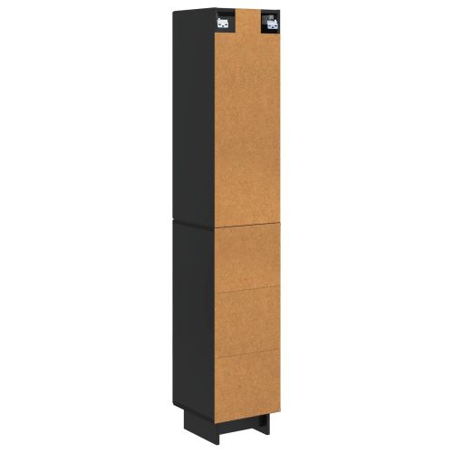 Комплект шкафове 2 pcs Черно 34,5 x 33 x 90 см