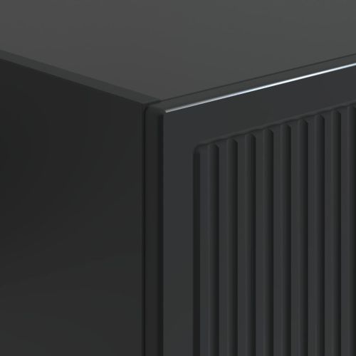 Комплект шкафове 2 pcs Черно 34,5 x 33 x 90 см