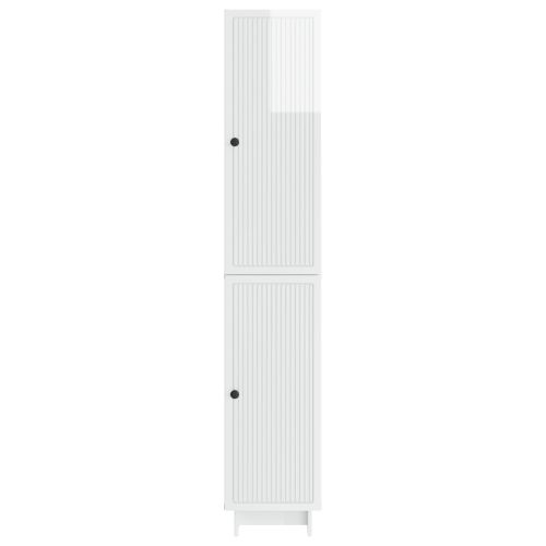 Комплект шкафове 2 pcs Бял гланц 34,5 x 33 x 90 см