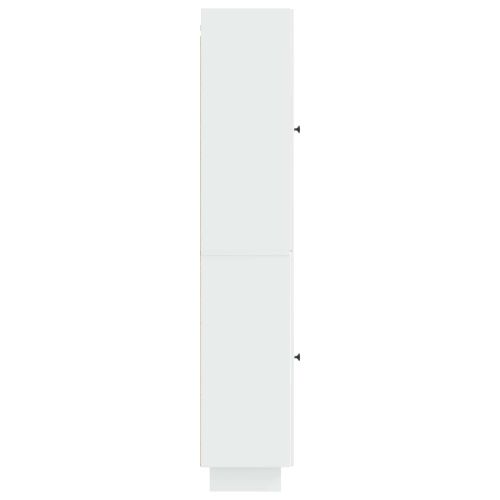 Комплект шкафове 2 pcs Бял гланц 34,5 x 33 x 90 см