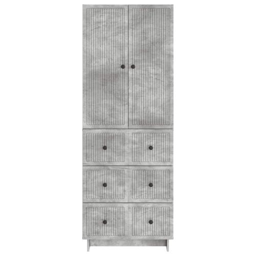 Комплект шкафове 2 pcs Бетонно сиво 66 x 34,5 x 90 см