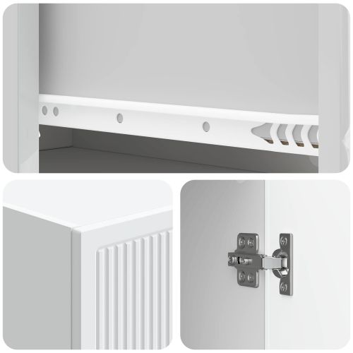 Комплект шкафове 2 pcs 33 x 34,5 x 90 см Инженерна дървесина