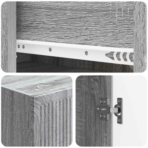 Комплект шкафове 2 pcs 33 x 34,5 x 90 см Инженерна дървесина