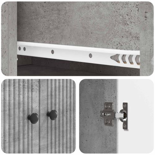 Комплект шкафове 2 pcs 66 x 34,5 x 90 см Инженерна дървесина