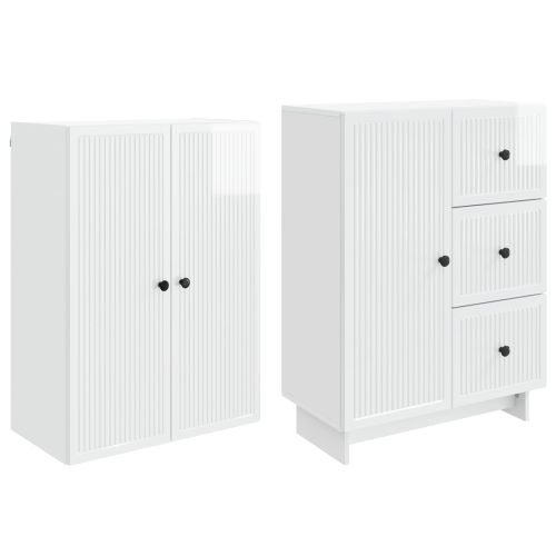 Комплект шкафове 2 pcs 66 x 34,5 x 90 см Инженерна дървесина