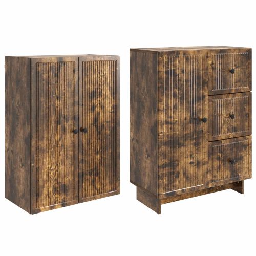 Комплект шкафове 2 pcs 66 x 34,5 x 90 см Инженерна дървесина