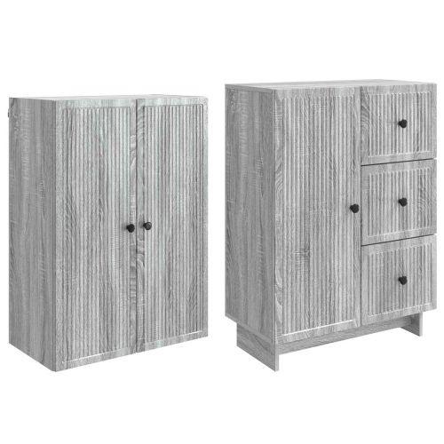 Комплект шкафове 2 pcs 66 x 34,5 x 90 см Инженерна дървесина