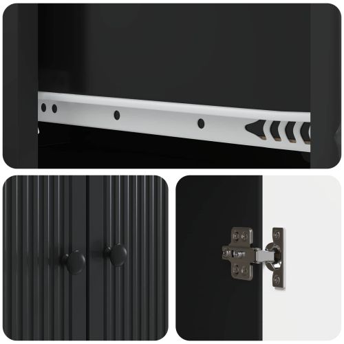 Комплект шкафове 2 pcs 66 x 34,5 x 90 см Инженерна дървесина