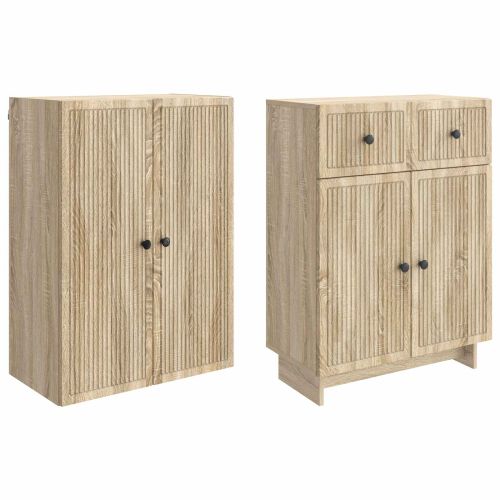 Комплект шкафове 2 pcs 66 x 34,5 x 90 см Инженерна дървесина