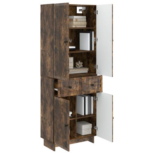 Комплект шкафове 2 pcs 66 x 34,5 x 90 см Инженерна дървесина