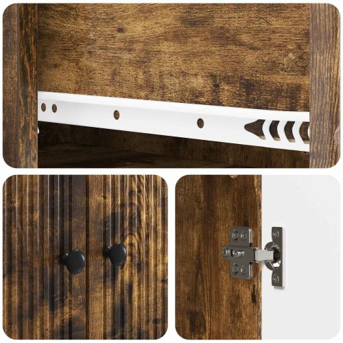 Комплект шкафове 2 pcs 66 x 34,5 x 90 см Инженерна дървесина
