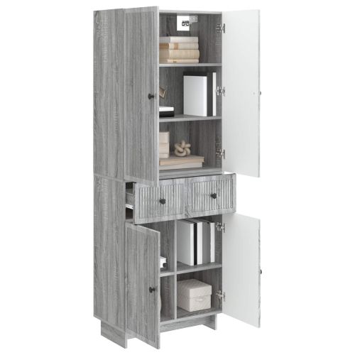 Комплект шкафове 2 pcs 66 x 34,5 x 90 см Инженерна дървесина