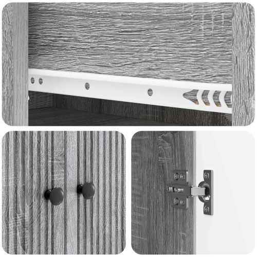 Комплект шкафове 2 pcs 66 x 34,5 x 90 см Инженерна дървесина