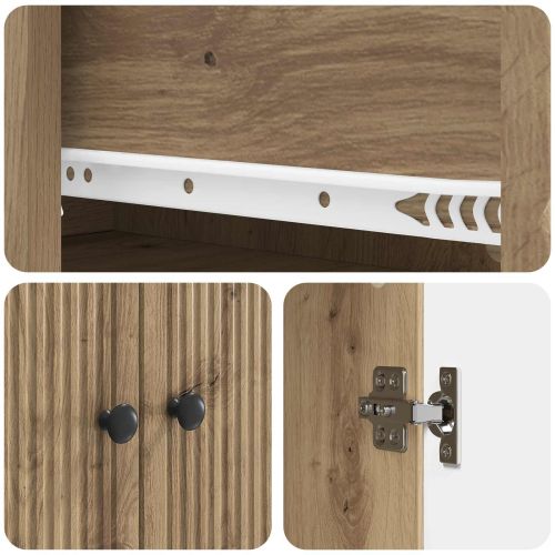 Комплект шкафове 2 pcs 66 x 34,5 x 90 см Инженерна дървесина