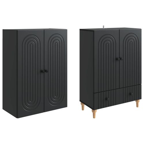 Комплект шкафове 2 pcs 66 х 34,5 х 95 см Инженерна дървесина