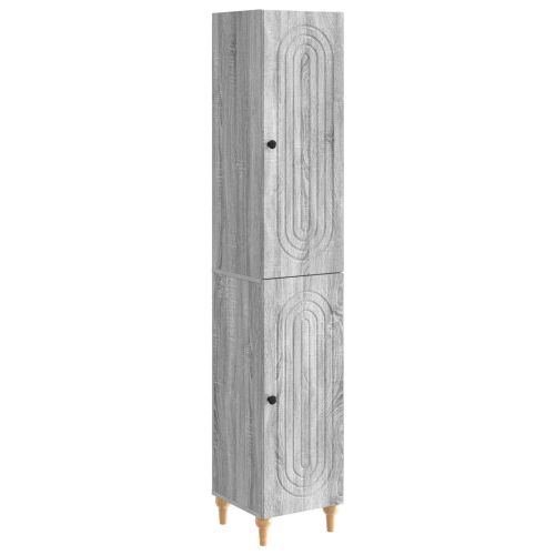 Комплект шкафове 2 pcs Сив Сонома Инженерна дървесина