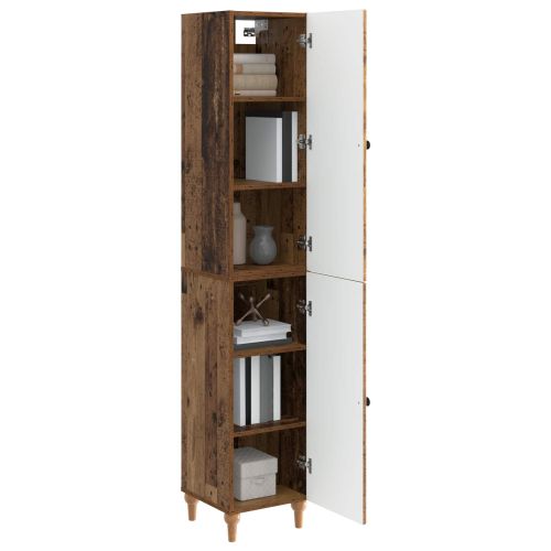 Комплект шкафове 2 pcs Старо дърво Инженерна дървесина
