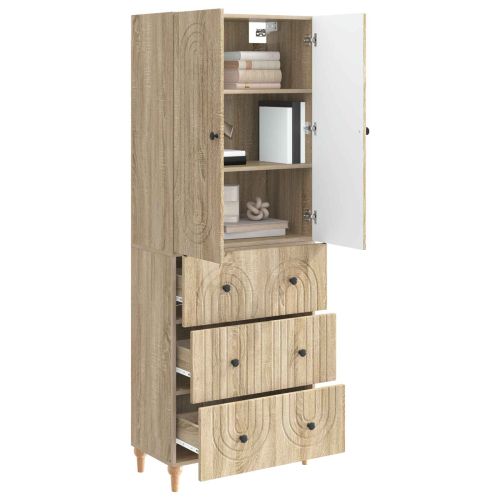Комплект шкафове 2 pcs 66 x 34,5 x 90 см Инженерна дървесина
