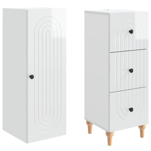 Комплект шкафове 2 pcs 33 x 34,5 x 90 см Инженерна дървесина