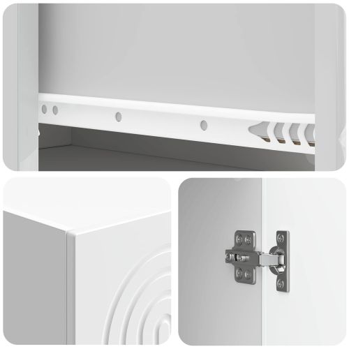 Комплект шкафове 2 pcs 33 x 34,5 x 90 см Инженерна дървесина