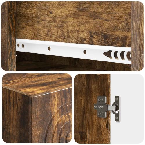 Комплект шкафове 2 pcs 33 x 34,5 x 90 см Инженерна дървесина