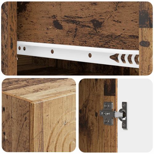 Комплект шкафове 2 pcs 33 x 34,5 x 90 см Инженерна дървесина