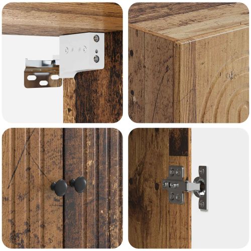 Комплект шкафове 2 pcs 66 x 34,5 x 90 см Инженерна дървесина