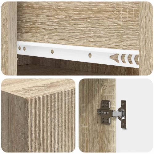 Комплект шкафове 2 pcs 66 х 34,5 х 95 см Инженерна дървесина